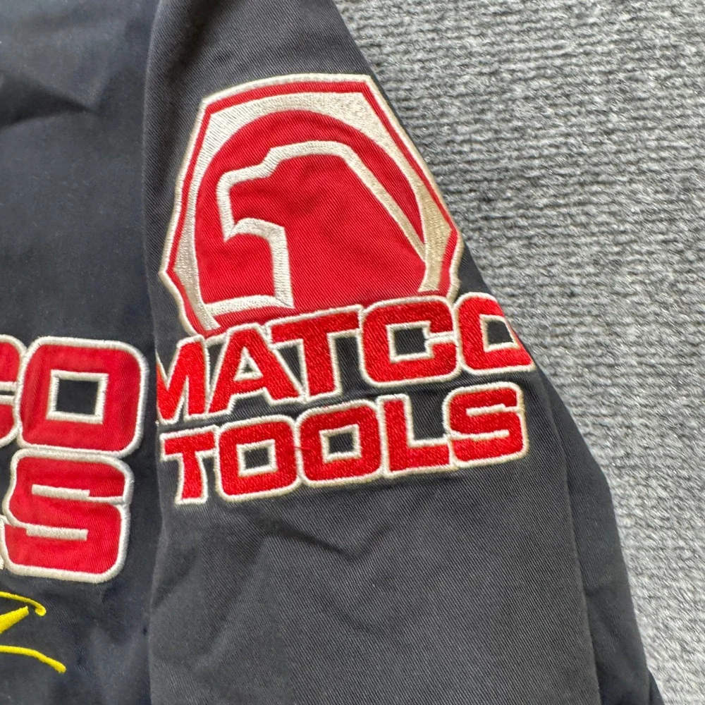 VTG Matco Tools NASCAR Jacket Men's  M Sport Service Embroidered Y2K Button Up